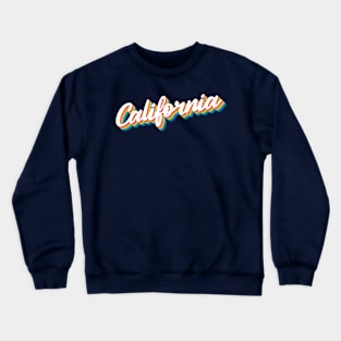 1980s Vintage Style / California Aesthetic Typography Crewneck Sweatshirt